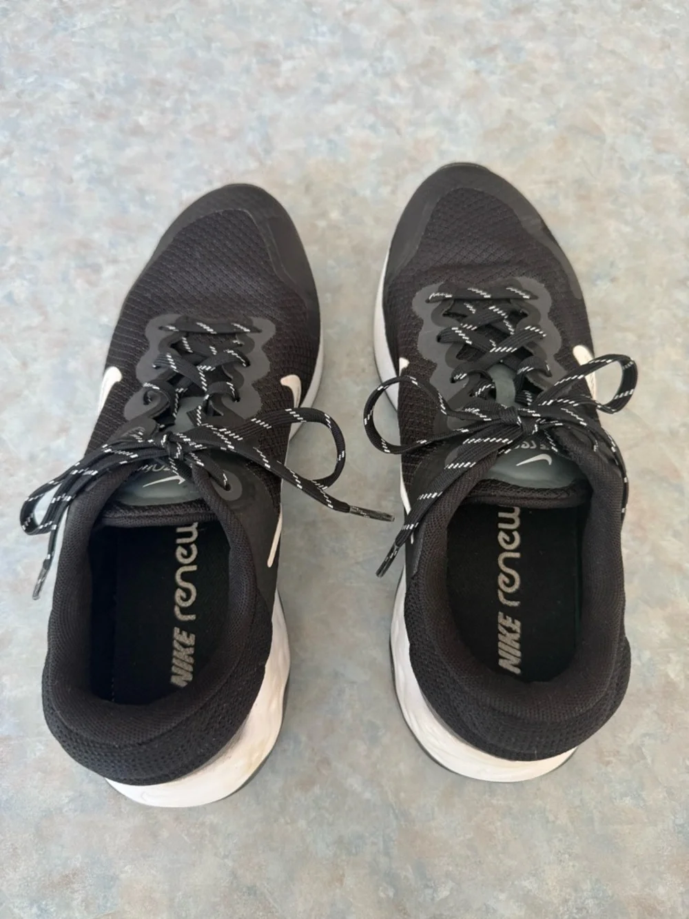 Nike RENEW Ride 3.0 Men's Black Lace Up Athletic Running Sneakers